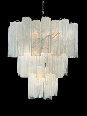 Murano Chandelier – 48 tubes – Alabaster White - Zonesus