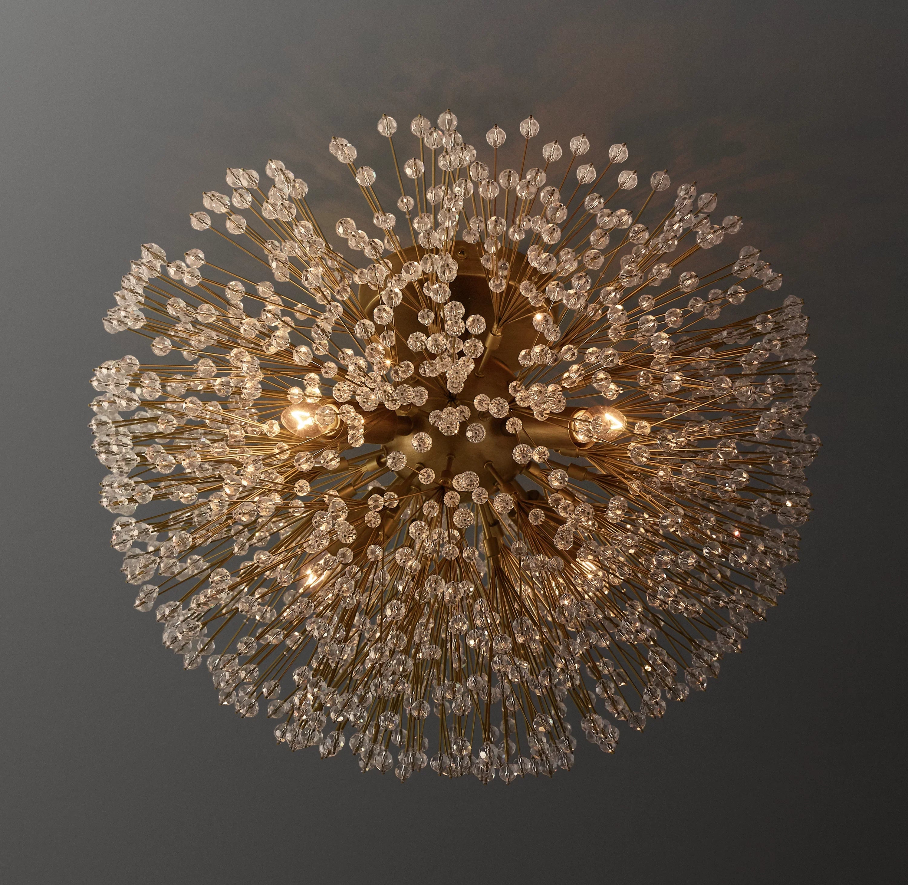 Arora Crystal Flushmount 18"D - Zonesus