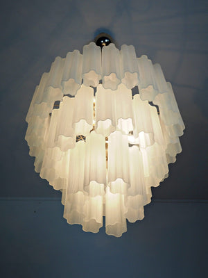 Murano Chandelier – 48 tubes – matte white - Zonesus