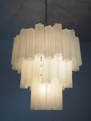 Murano Chandelier – 48 tubes – matte white - Zonesus