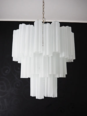 Murano Chandelier – 48 tubes – matte white - Zonesus