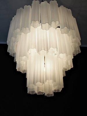 Murano Chandelier – 48 tubes – matte white - Zonesus