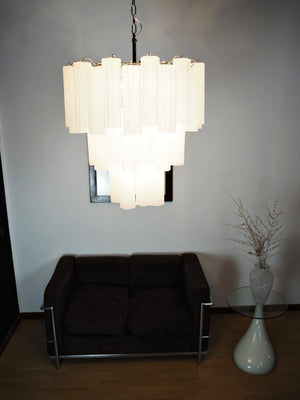 Murano Chandelier – 48 tubes – matte white - Zonesus