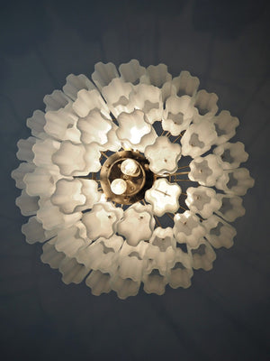 Murano Chandelier – 48 tubes – matte white - Zonesus