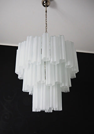 Murano Chandelier – 48 tubes – matte white - Zonesus