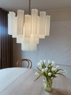 Murano Chandelier – 36 tubes – Matte white - Zonesus