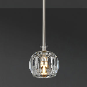 Boulew Crystal Glass Rod Pendant 5" - Zonesus