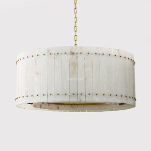 San Marconer Alabaster Round Chandelier 37‘’ - Zonesus