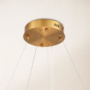 Nocturne Alabaster Round Chandelier 32"#Finish_Gold