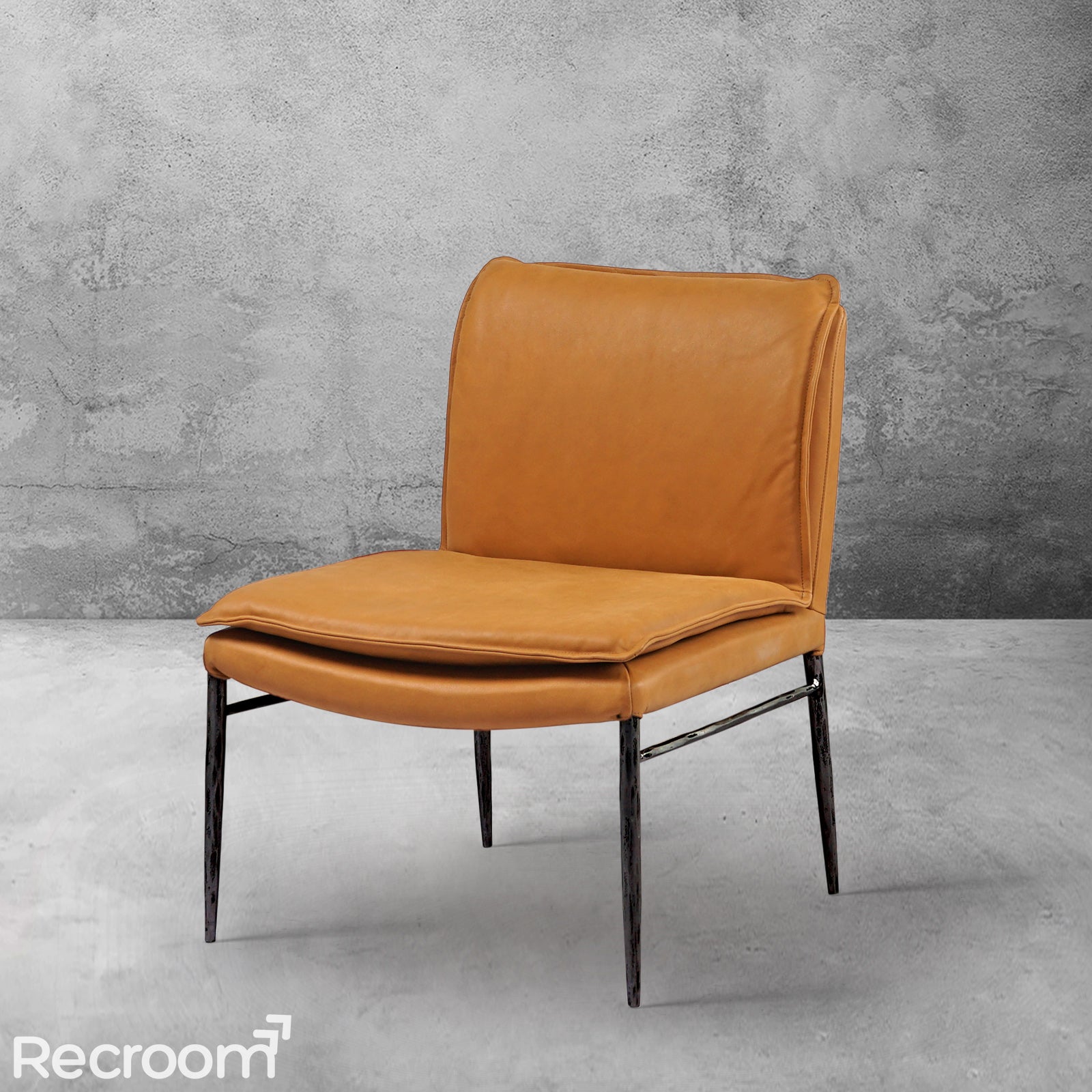 Thaddeo Vintage Leather Dining Chair - Zonesus