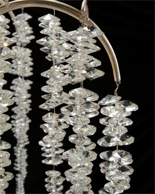 Cascading Crystal Six-Light Chandelier - Zonesus