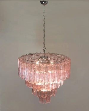 Murano Chandelier – 78 tubes – Pink - Zonesus