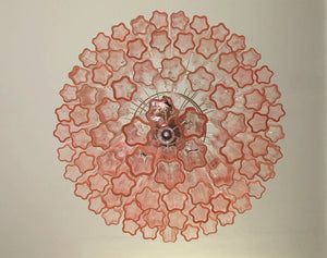 Murano Chandelier – 78 tubes – Pink - Zonesus