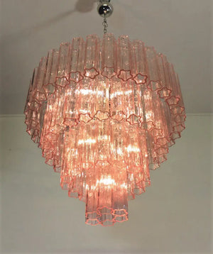 Murano Chandelier – 78 tubes – Pink - Zonesus