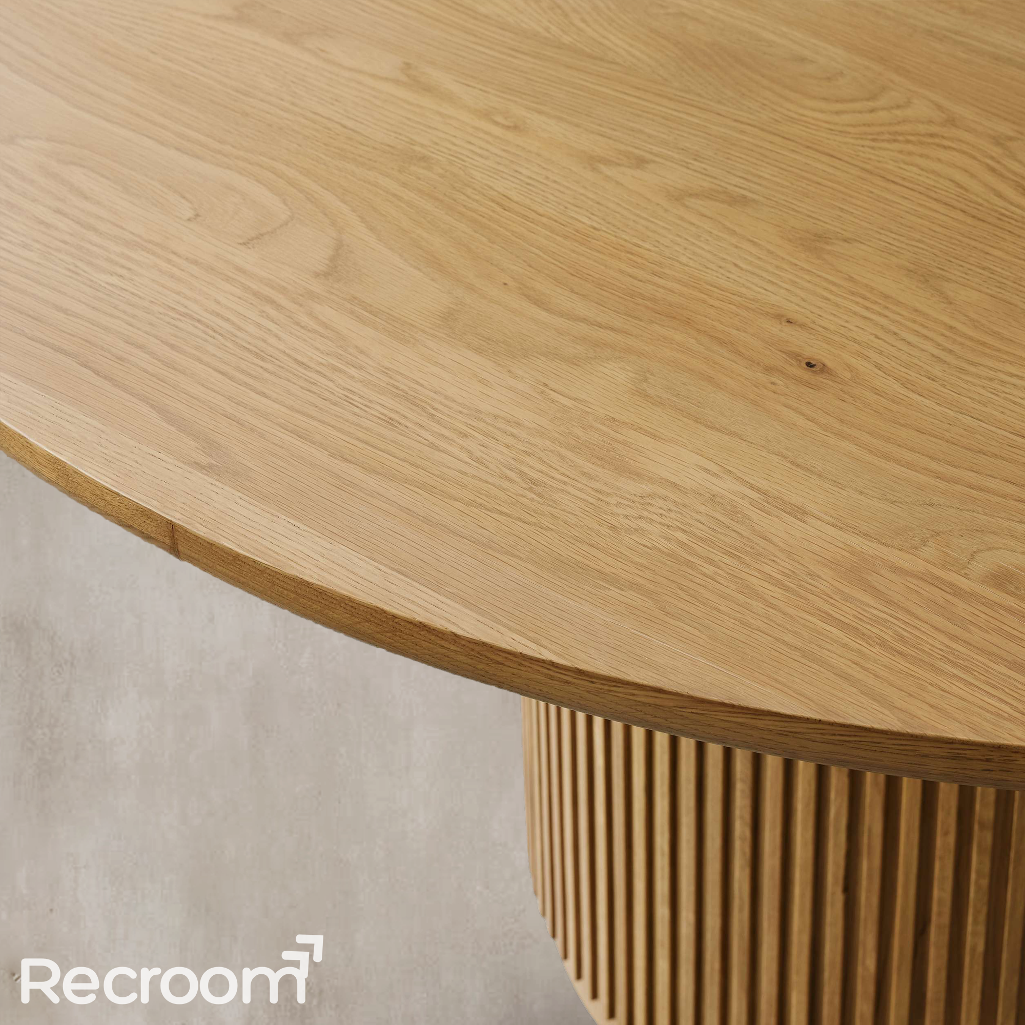 Finn Round Wood Dining Table - Zonesus