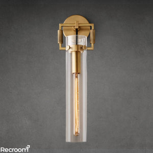 Machenist Glass Cylinder Sconce 16" - Zonesus