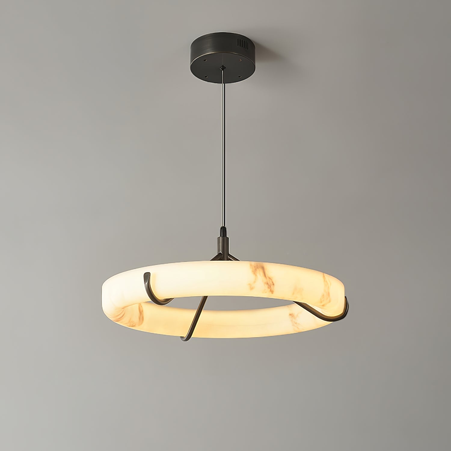 Alabaster Ring Pendant Lamp - Zonesus