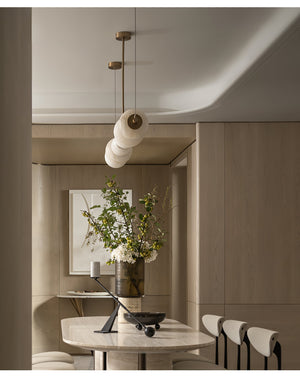 Alabaster Pebble Linear Chandelier - Zonesus