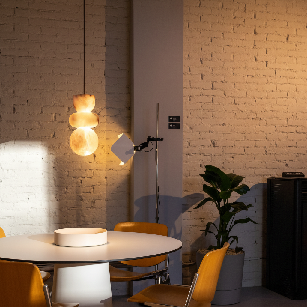 Alabaster Totem Pendant Lamp - Zonesus