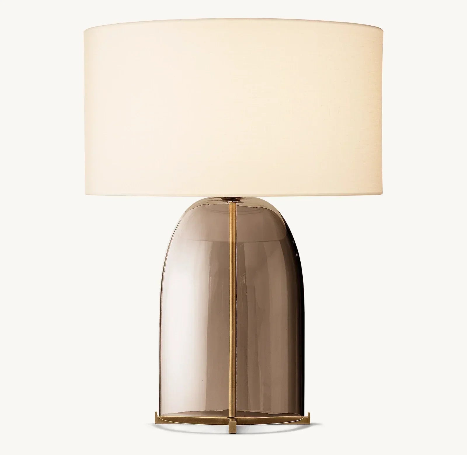 Bloomy Amber Glass Table Lamp - Zonesus