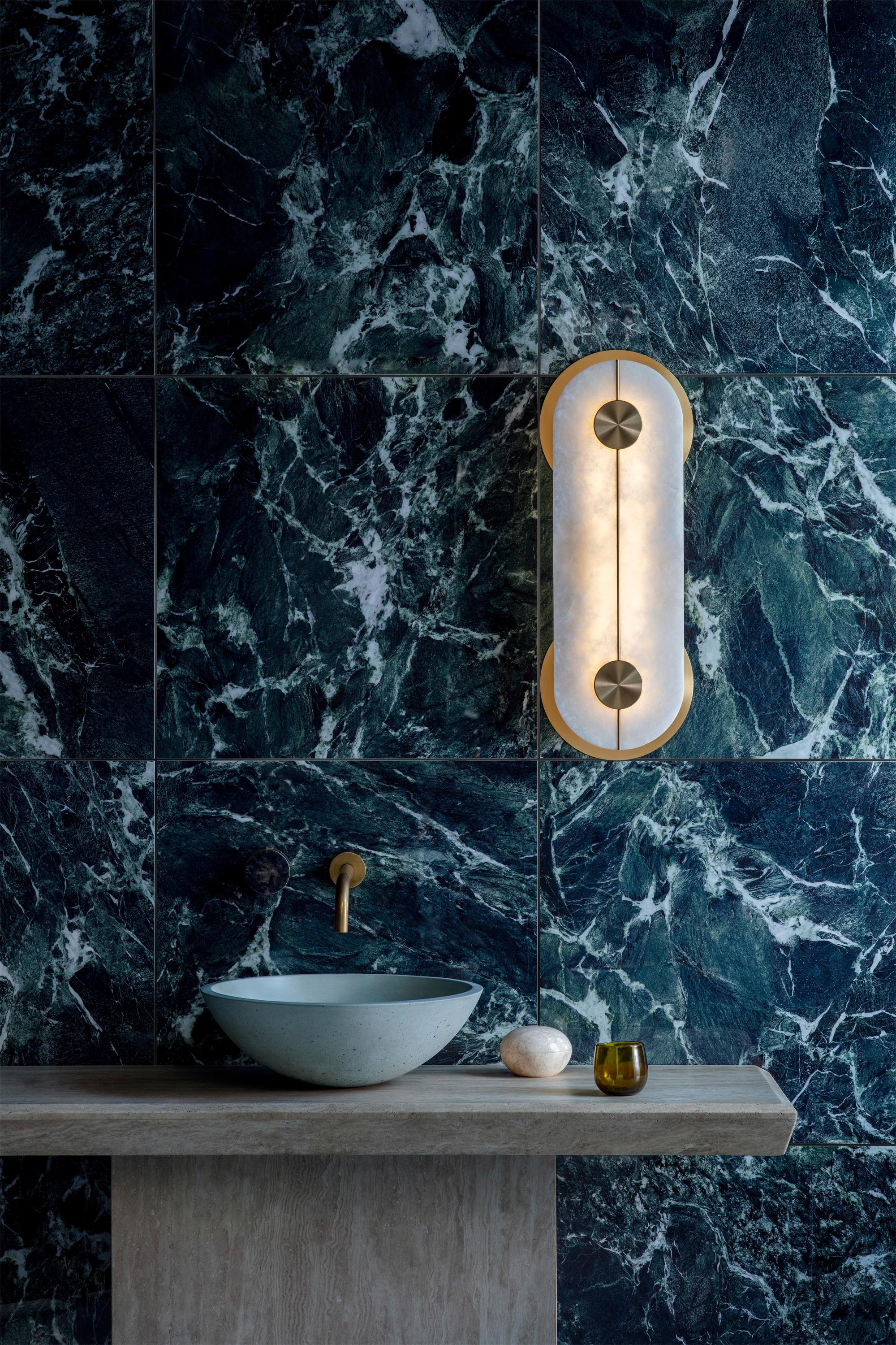 Brace Alabaster Wall Lamp - Zonesus