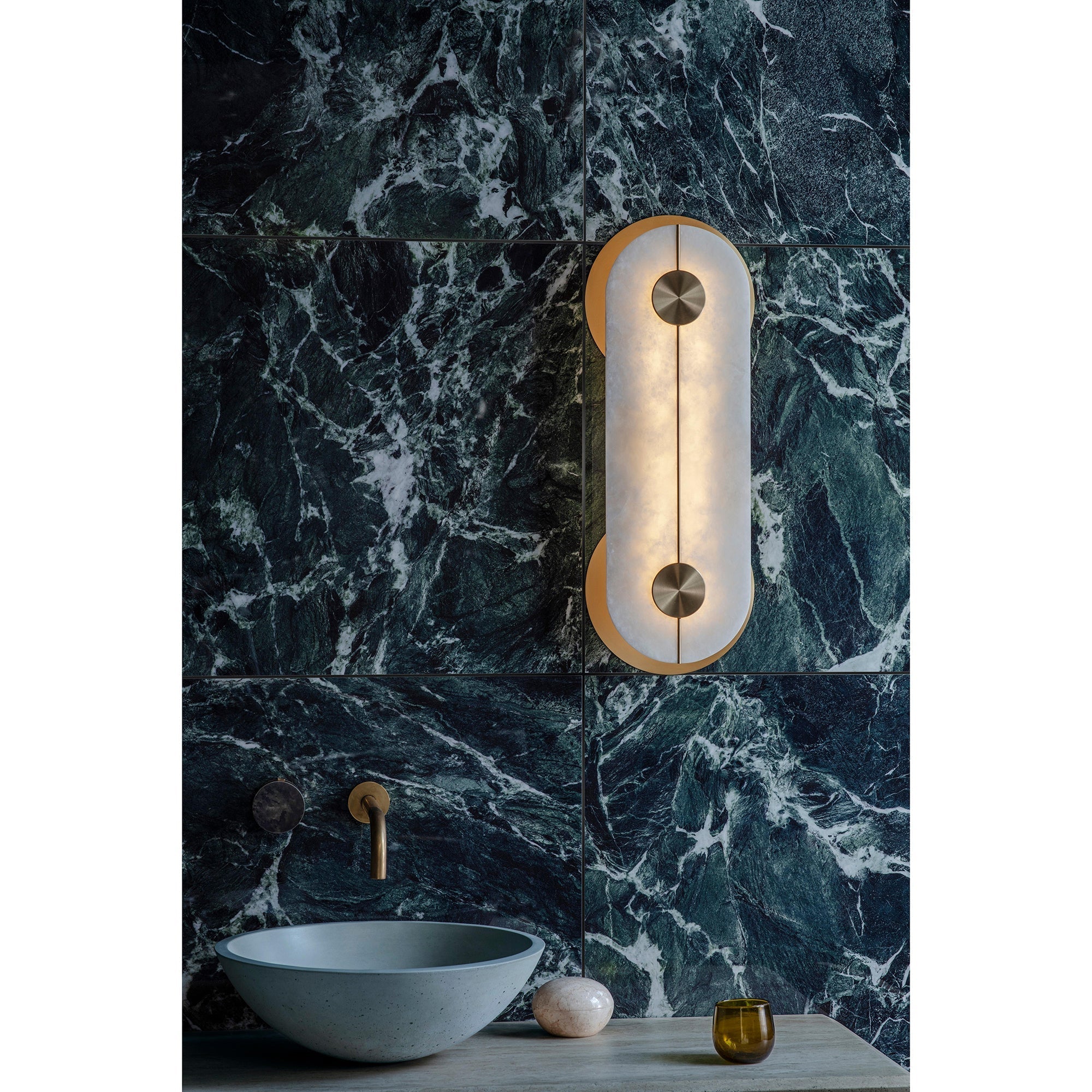 Brace Alabaster Wall Lamp - Zonesus