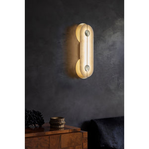 Brace Alabaster Wall Lamp - Zonesus