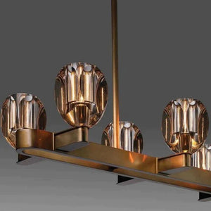 Brenner Contemporary 8-Lights Dining Chandelier - Zonesus
