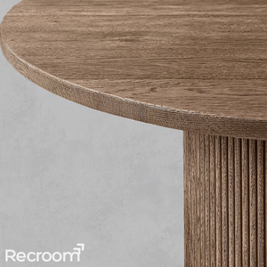 Muelho Round Wood Dining Table - Zonesus