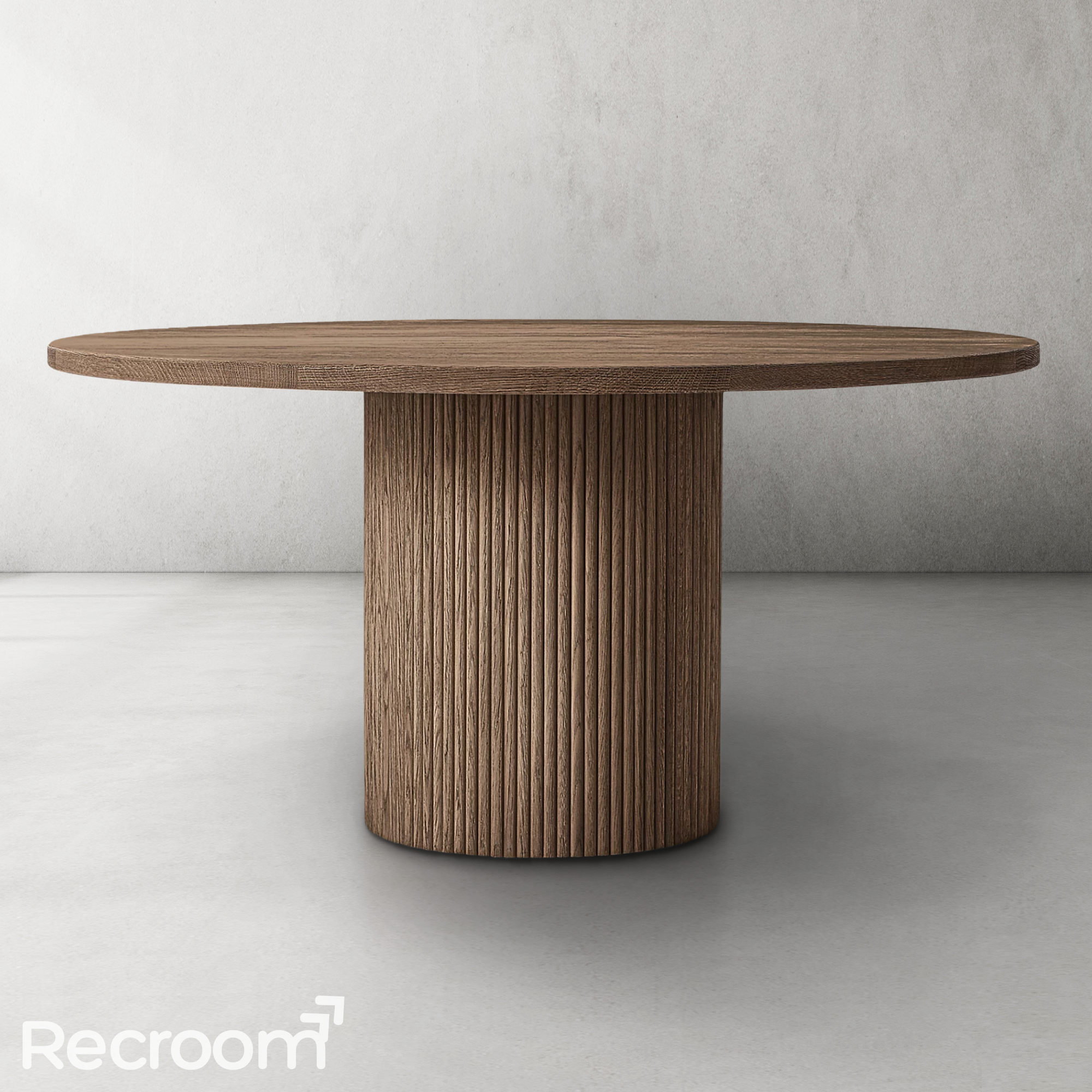 Muelho Round Wood Dining Table - Zonesus