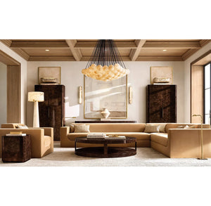 Etoile Alabaster Chandelier 42''D - Zonesus