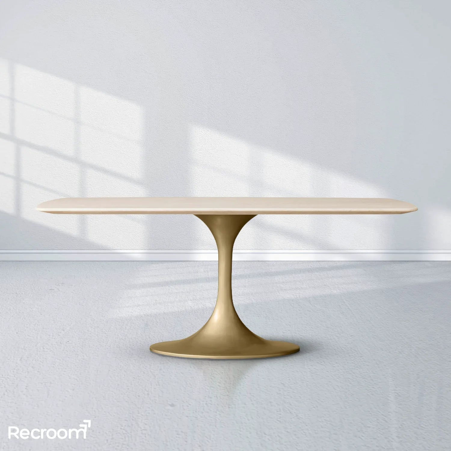 San Germani Stone Dining Table with Launette Base - Zonesus