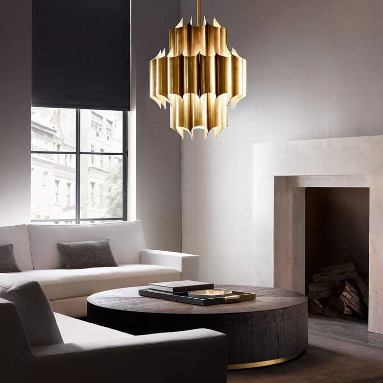 Catherine Brass Chandelier Pendant 24" - Zonesus