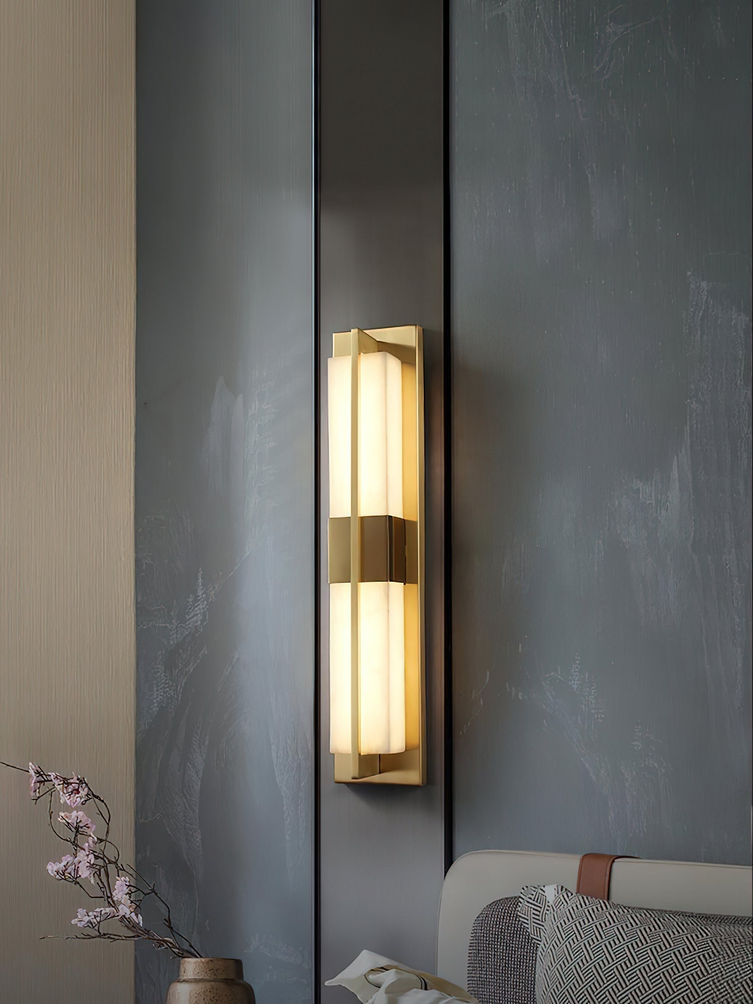 Cecily LED Alabaster Sconce - Zonesus