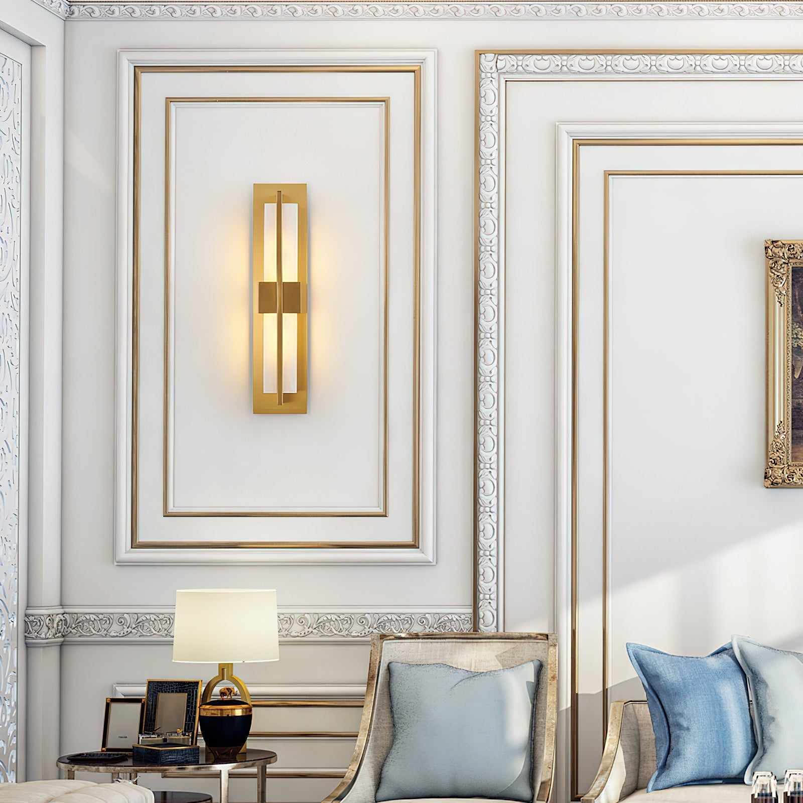 Cecily LED Alabaster Sconce - Zonesus