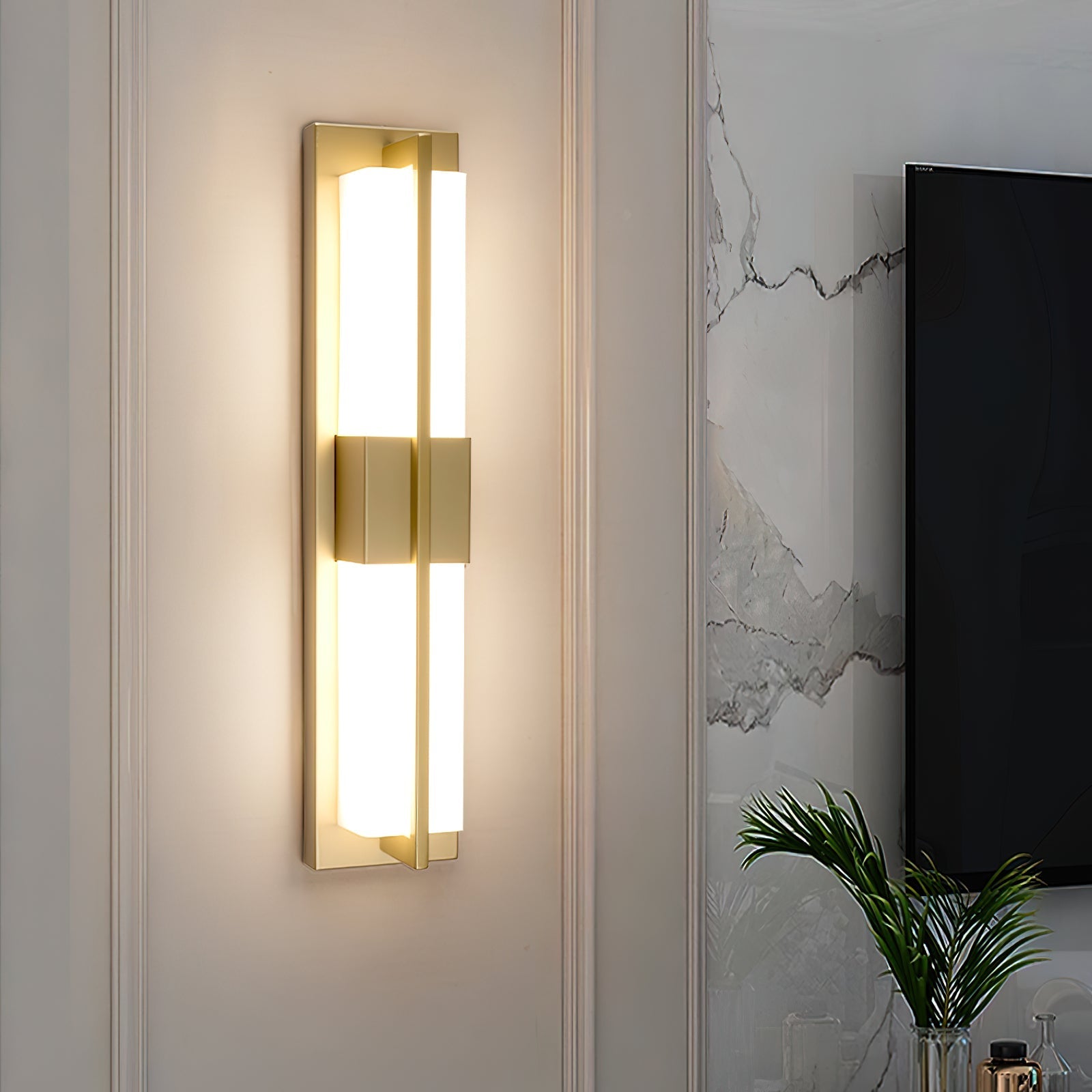 Cecily LED Alabaster Sconce - Zonesus