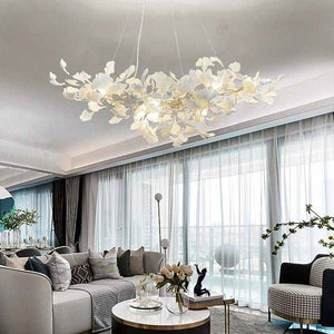 Ceramic Ginkgo Modern Chandelier - Zonesus