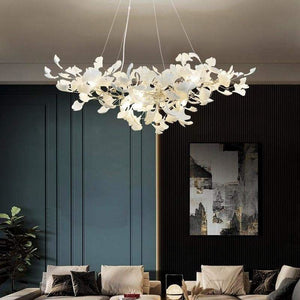 Ceramic Ginkgo Modern Chandelier - Zonesus