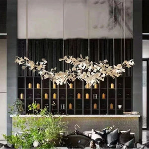 Ceramic Ginkgo Modern Chandelier - Zonesus