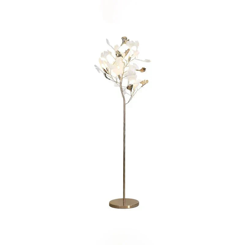Ceramic Ginkgo Leaf Floor Lamp - Zonesus