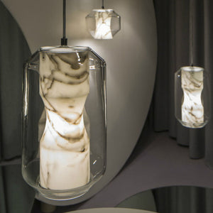 Glass Alabaster Pendant Lamp - Zonesus