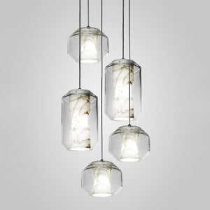 Glass Alabaster Pendant Lamp - Zonesus