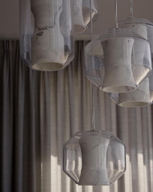 Glass Alabaster Pendant Lamp - Zonesus