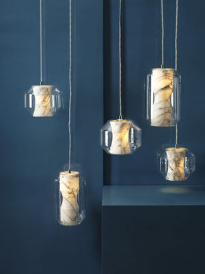 Glass Alabaster Pendant Lamp - Zonesus