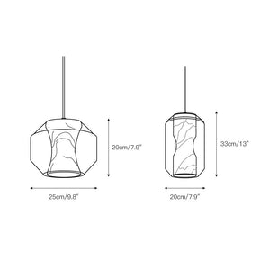 Glass Alabaster Pendant Lamp - Zonesus