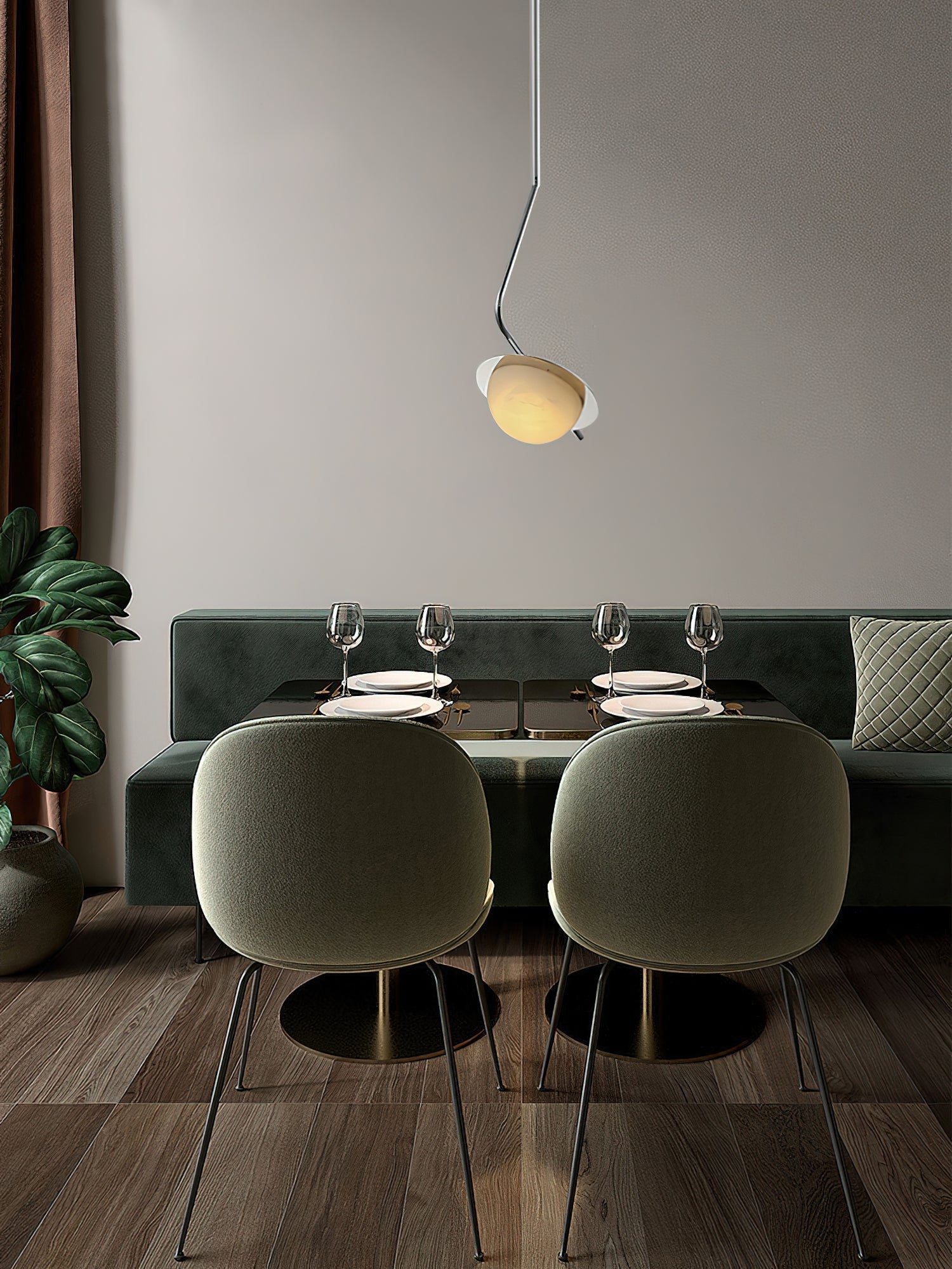 Chic Luminance Alabaster Pendant Light - Zonesus