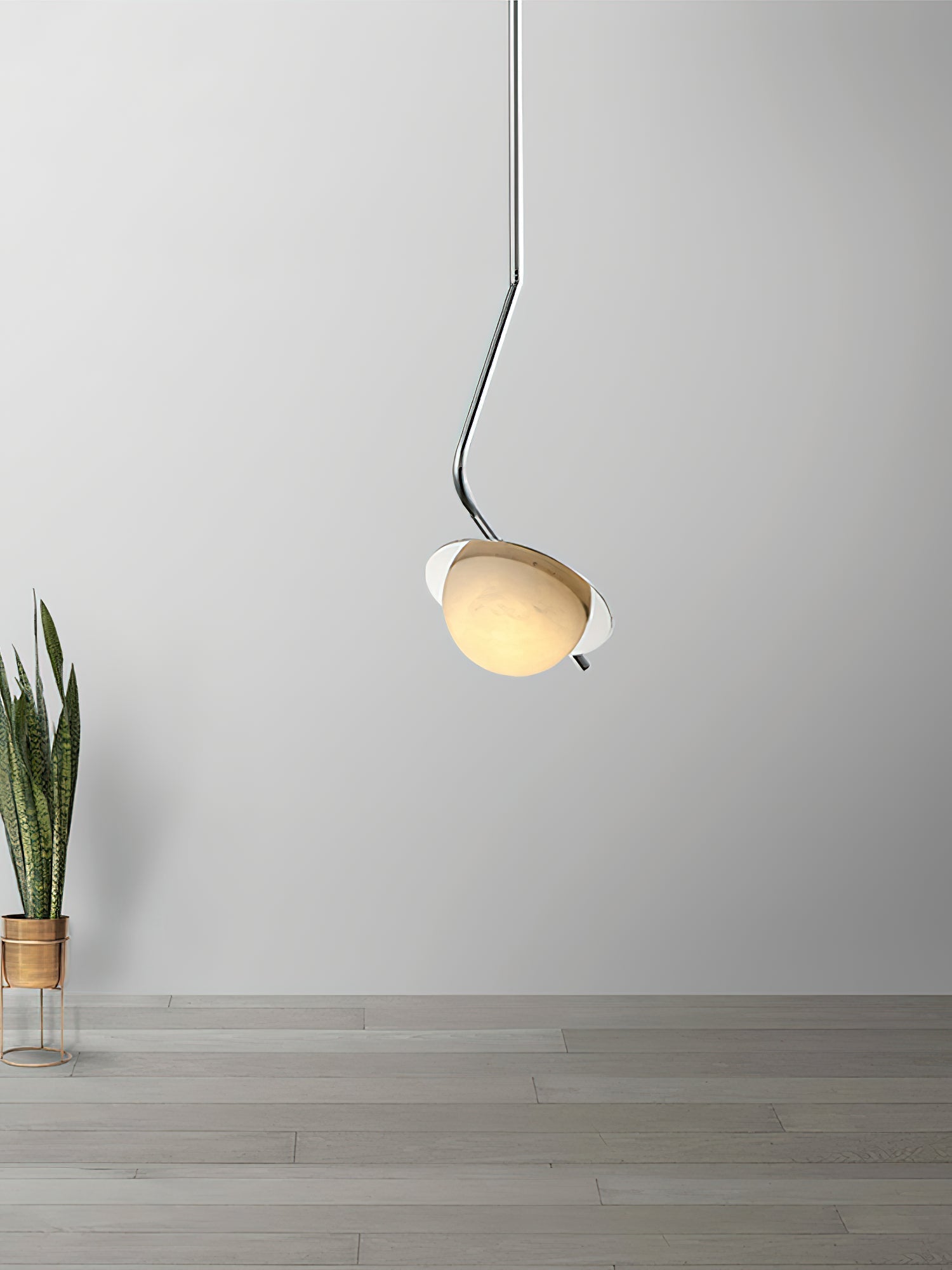Chic Luminance Alabaster Pendant Light - Zonesus