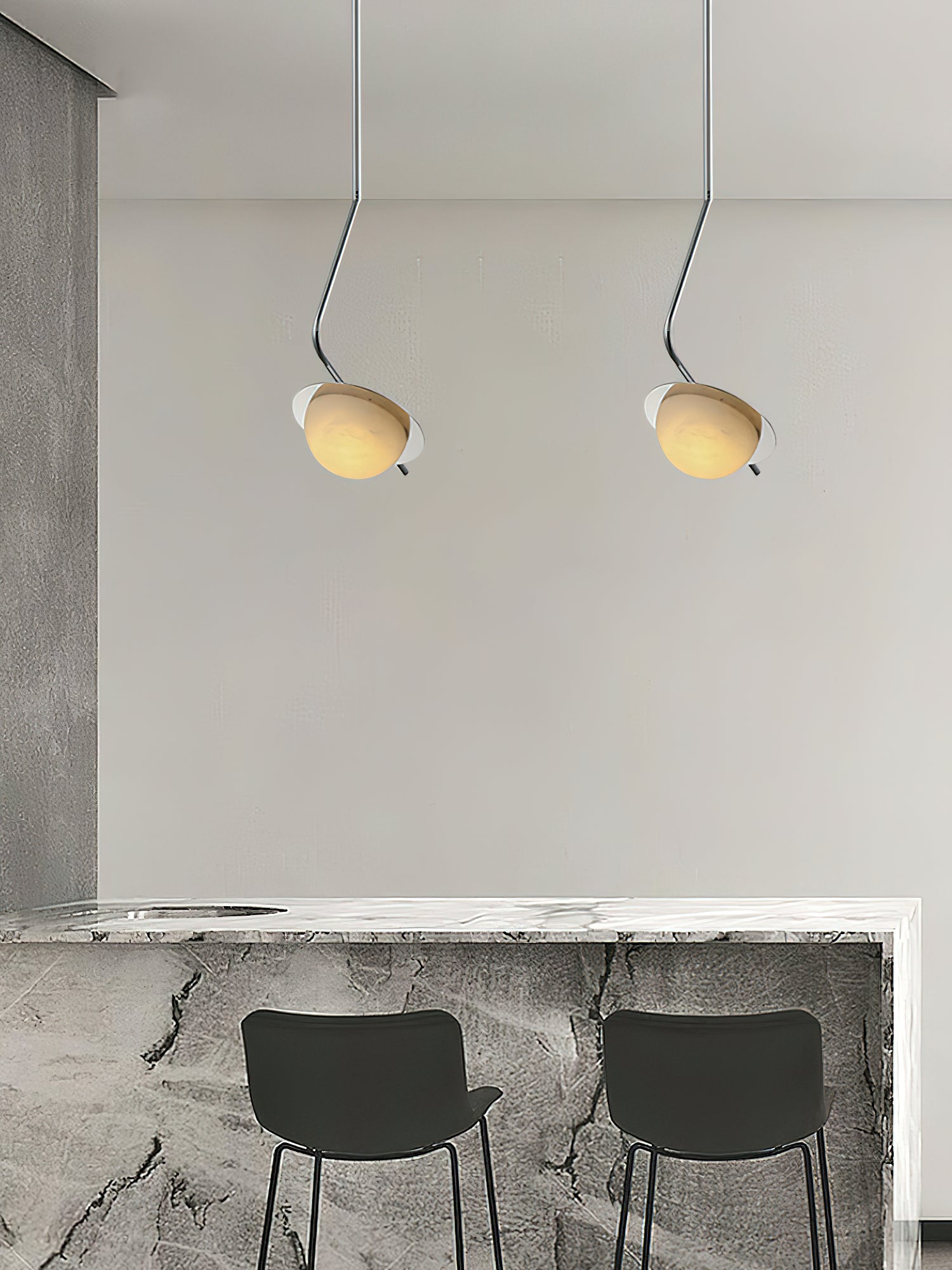 Chic Luminance Alabaster Pendant Light - Zonesus