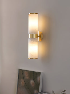 Crestmoor Alabaster Vanity Sconce - Zonesus