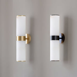 Crestmoor Alabaster Vanity Sconce - Zonesus